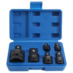 Impact adapters 6 el. 1/4 3/8" 1/2" 3/4"