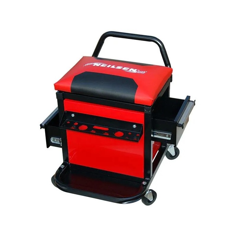 Stołek warsztatowy z półkami neilsen