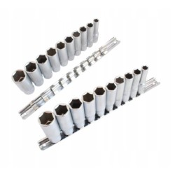 Nasadki 3/8″ 6 kątne długie 8-19 mm asta
