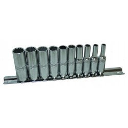 Nasadki 3/8″ 12 kątne długie 8-19 mm asta