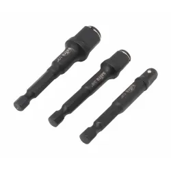 Adapter set for socket bits reduction 1/4 3/8 1/2 3pcs satra