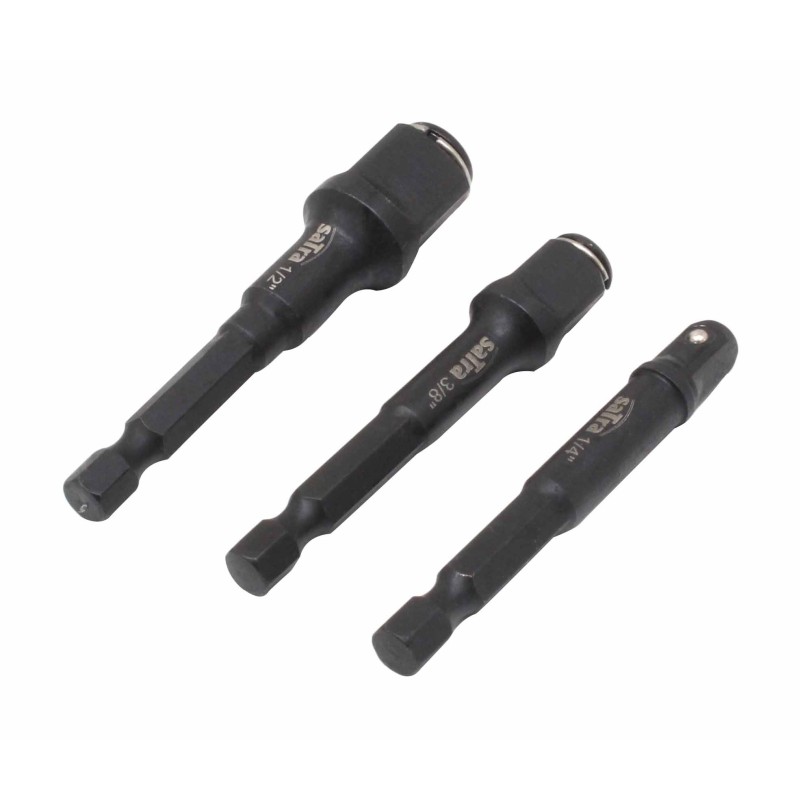 Zestaw adapterów do nasadek bitów redukcja 1 4 3 8 1 2 3szt satra