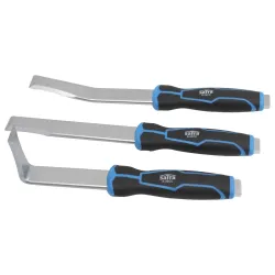 Set of sheet metal chisels bent body chisels