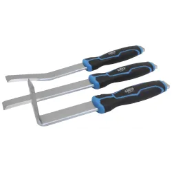 Set of sheet metal chisels bent body chisels