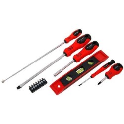 Wkrętaki płaskie krzyżakowe precyzyjne bity