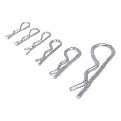 Zestaw zawleczek przetyczek zawleczki sprężyste 150 sztuk