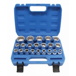 Kľúče zásuvky sedadiel 12 uhol 8 - 36mm 1/2 " Satra