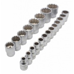 Zestaw kluczy spline 12 kąt nasadki 8-36mm 1/2 Satra