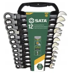 SATA Ratchet combination spanners 12 el. ratchet spanners 8-19MM