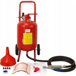 Piaskarka syfonowa 19L mobilna maska 16 dysz