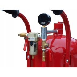 Piaskarka syfonowa 38L mobilna maska 16 dysz