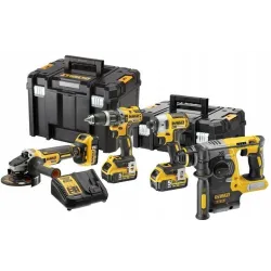 Zestaw COMBO Dewalt Szlifierka Młotowiertarka Wkrętarka Zakrętarka DCK422P3 Akumulatorowe