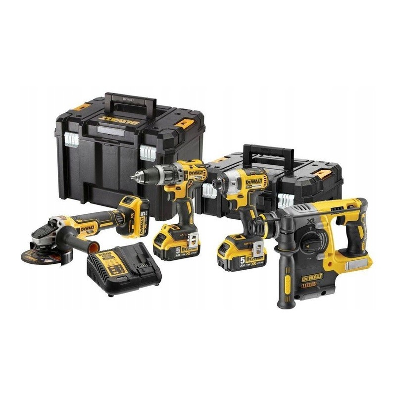 Zestaw COMBO Dewalt Szlifierka Młotowiertarka Wkrętarka Zakrętarka DCK422P3 Akumulatorowe