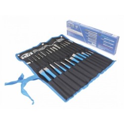 Zestaw Przecinaki dłuta punktaki wybijaki zestaw