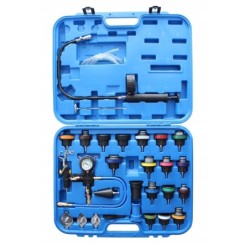 Zestaw do sprawdzania szczelności chłodnic, układu chłodzenia 28 elementów