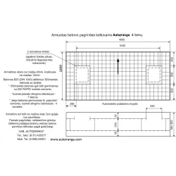 PODNOŚNIK DWUKOLUMNOWY 4T Łączony górą 760-1450MM