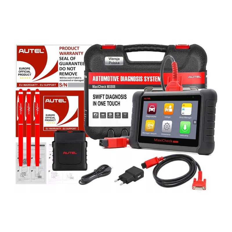 Tester Skaner interfejs diagnostyczny AUTEL MX808TS TMPS 2 LATA