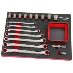 Klucze nasadowe oczkowe gięte do uszkodzonych zniszczonych śrub nakrętek 6-19mm