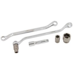 Klucze nasadowe oczkowe gięte do uszkodzonych zniszczonych śrub nakrętek 6-19mm