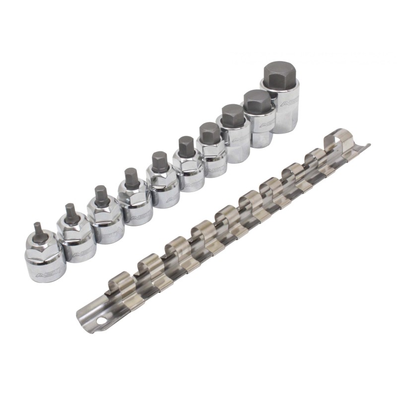 Klucze Nasadki imbus HEX 3-14MM 3 8 - 1 2 Niskie ASTA