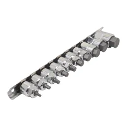 Klucze nasadki SPLINE XZN niskie 1/4 „-3/8 ” M4-M18 zestaw 10 el.