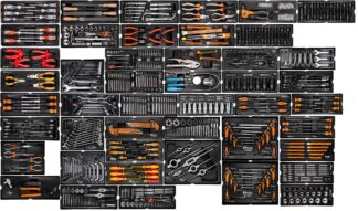 Zestaw wkładek wyposażenie wózek narzędziowy 816 EL 48 wkładek Corona Richmann