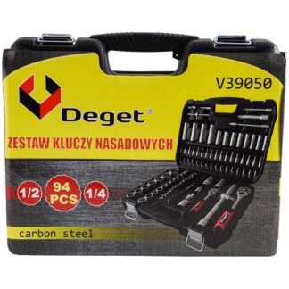 KLUCZE NASADOWE 94 SZTUKI ZESTAW WALIZKA DEGET