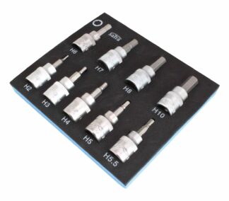 ZESTAW KLUCZY NASADOWYCH HEX IMBUS 3/8" 2-6MM W PIANCE