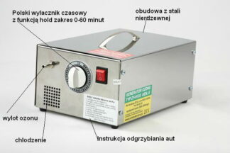 PROFESJONALNY GENERATOR OZONU, OZONATOR POLSKIEJ PRODUKCJI ZY-H135 3500mg/h
