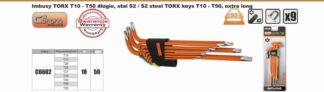 KLUCZE TORX EXCLUSIVE S2 DŁUGIE T10-50