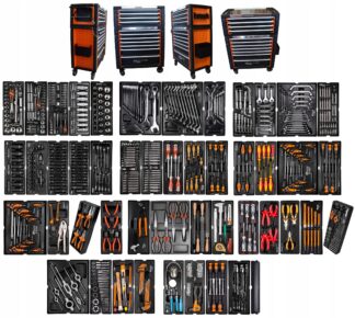 Wózek narzędziowy warsztatowy 805 elementów corona Wózek narzędziowy warsztatowy 805 elementów corona