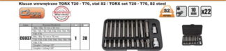 ZESTAW BITÓW 22 EL.TORX T20-T70 S2 EXCLUSIVE