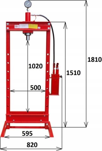 Prasa hydrauliczna 20 ton podwójny napęd