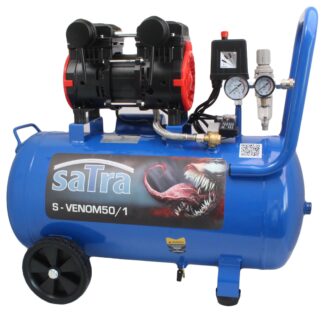 Kompresor bezolejowy 50l 1.1kw 10 bar 230v 2 cylindy