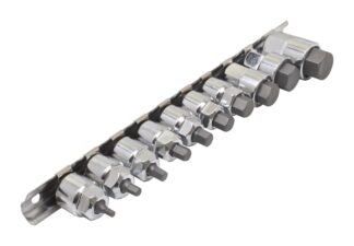Klucze nasadki SPLINE XZN niskie 1/4 „-3/8 ” M4-M18 zestaw 10 el.