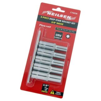 NEILSEN Klucze nasadki e torx długie E8-E14 3/8 "