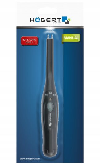 Tester płynu hamulcowego, manualny, do płynów DOT-3/4/5, Hoegert Technik