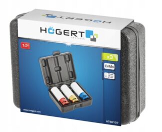 Zestaw nasadek nasadki do felg aluminiowych 3 szt., 1/2” HOGERT