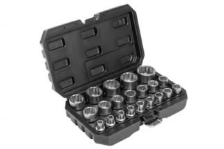 Zestaw nasadki klucze nasadowe 12 kątne 1/2 " 8 - 34 mm 21 el Hogert