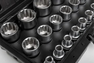 Zestaw nasadki klucze nasadowe 12 kątne 1/2 " 8 - 34 mm 21 el Hogert