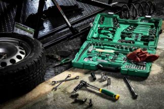 Zestaw klucze nasadowe walizka narzędziowa 104 el 1/4 1/2 SATA