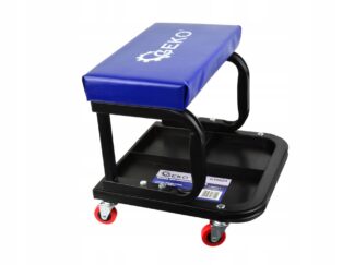 Taboret warsztatowy stołek krzesło siedzisko z półką 360 ° Geko