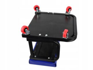 Taboret warsztatowy stołek krzesło siedzisko z półką 360 ° Geko