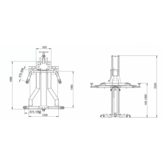 Podnośnik jednokolumnowy 2,7T NORMET P1-2700 400V