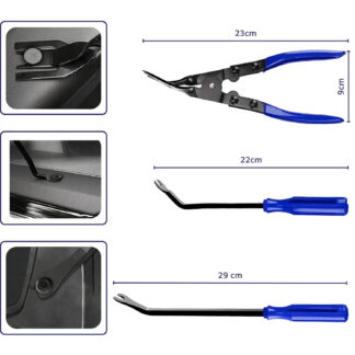 Ściągacz do tapicerki i listw spinek samochodowych zestaw 43el Resser