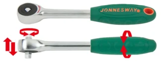 Grzechotka 1/2 " z obrotową rączką 60 zębów klucz zapadkowy CrV Jonnesway