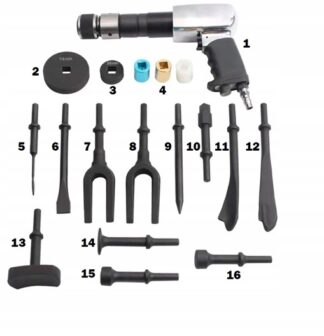 Młotek pneumatyczny udarwoy z adapterami zestaw Magnus