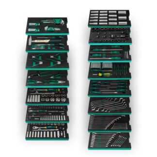 Sata wózek narzędziowy 360 EL COMBO L GREEN szafka narzędziowa 7 szuflad