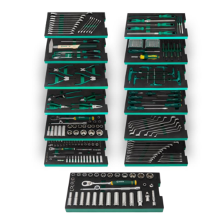 Sata wózek narzędziowy 280 EL COMBO M GREEN szafka narzędziowa 7 szuflad