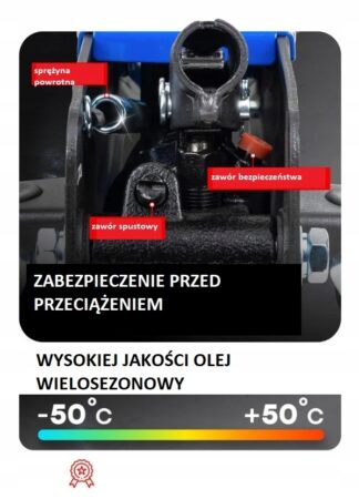 Podnośnik samochodowy hydrauliczny żaba lewarek 2.5 T 13.5 MM